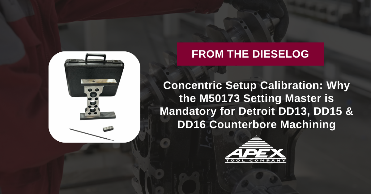 M50173 Counterbore Setting Master for Detroit Diesel DD13 DD15 DD16 Engines